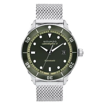 Movado Heritage Series Calendoplan S Automatic Green Dial Men's Watch 3650135 In Metallic