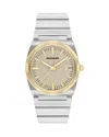 Movado Men's Ondoplan Swiss Quartz Stainless Steel Watch 36mm In Gold/silver