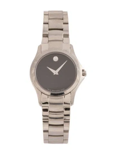 Pre-owned Movado Masino Watch, 26mm In Multicolor