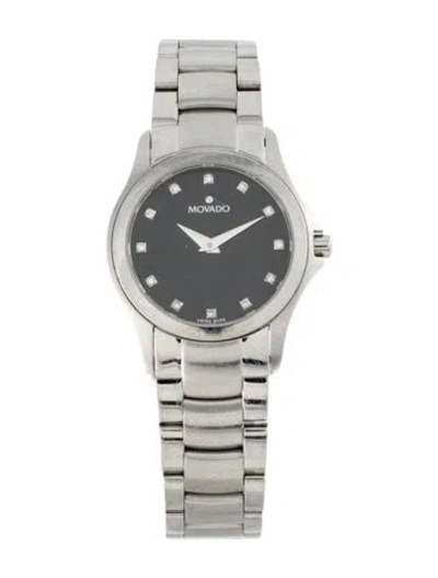 Pre-owned Movado Masino Watch, 26mm In Multicolor