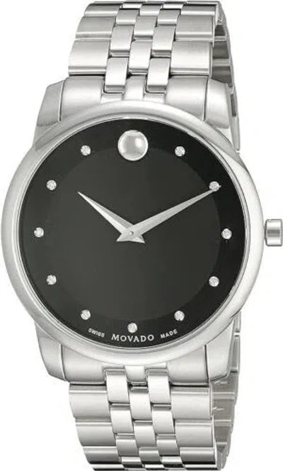 Pre-owned Movado Men's 0606878 Analog Display Swiss Quartz Silver Men's Watch