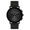 Movado Bold Evolution Black Chronograph Dial Steel Men's Watch 3600684 In Black