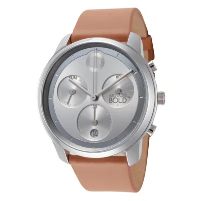 Movado Verso 42mm Watch In Silver