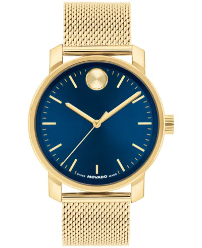 Movado Men's Bold Access Swiss Quartz Light Gold Steel Watch, 41mm