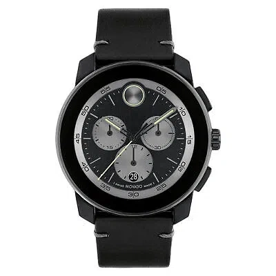 Pre-owned Movado Men's Bold Black Dial Watch - 3601092