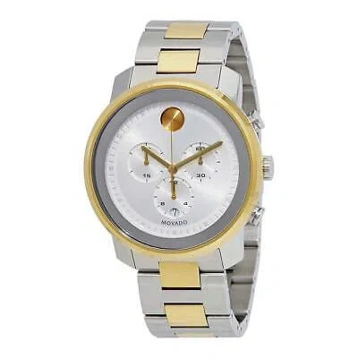 Pre-owned Movado Men's Bold Chronograph Silver Dial Watch - 3600432