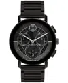 Movado Men's Bold Evolution 2.0 Swiss Quartz Chrono Ionic Plated Black Steel Watch, 42mm In Black