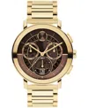 Movado Men's Bold Evolution 2.0 Swiss Quartz Chrono Ionic Plated Light Gold Steel Watch, 42mm In Gold-tone
