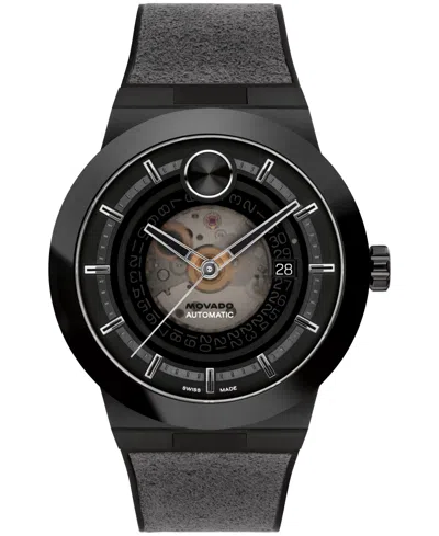 Movado Men's Bold Fusion Automatic Swiss Auto Black Silicone Watch, 43.50mm