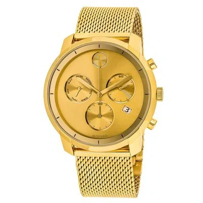 Pre-owned Movado Men's Bold Gold Dial Watch - 3600372