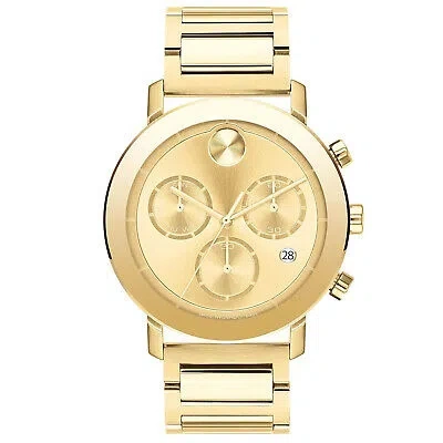 Pre-owned Movado Men's Bold Gold Dial Watch - 3600811