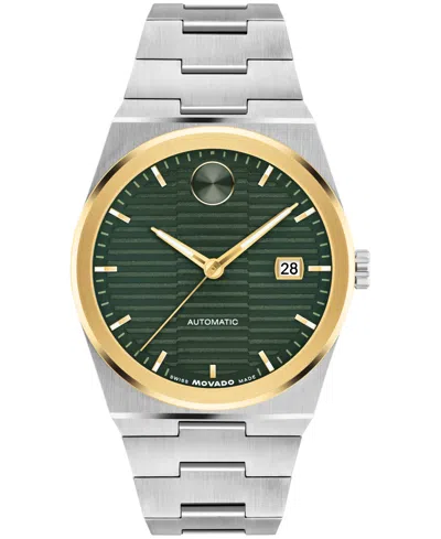 MOVADO MEN'S BOLD QUEST SWISS AUTOMATIC STAINLESS-STEEL WATCH, 39MM