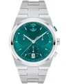Movado Men's Bold Quest Swiss Quartz Chrono Stainless Steel Watch 42mm In Silver-tone