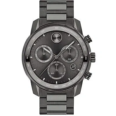 Pre-owned Movado Men's Bold Verso Grey Dial Watch - 3600867