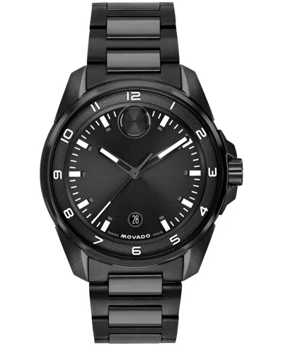 Movado Men's Bold Verso S Swiss Quartz Ionic Plated Black Steel Watch, 42mm