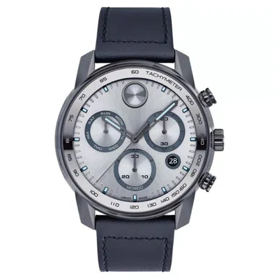 Movado Bold Verso 44mm Watch In Blue