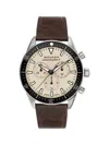 MOVADO MEN'S CALENDOPLAN S LEATHER WATCH/42MM