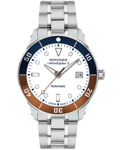 Movado Men's Calendoplan S Swiss Automatic Stainless-steel Watch, 40mm