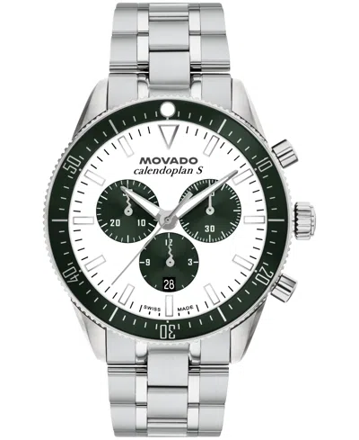 Movado Men's Calendoplan S Swiss Quartz Chrono Stainless-steel Watch, 42mm