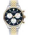 Movado Men's Calendoplan Swiss Quartz Chrono Two-tone Stainless Steel Watch 43mm In Two-tone