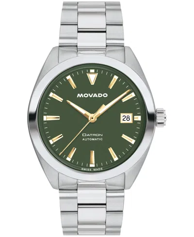 Movado Men's Datron Swiss Automatic Stainless Steel Watch, 40mm In Metallic