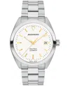 Movado Men's Datron Swiss Automatic Stainless Steel Watch 40mm In Silver-tone