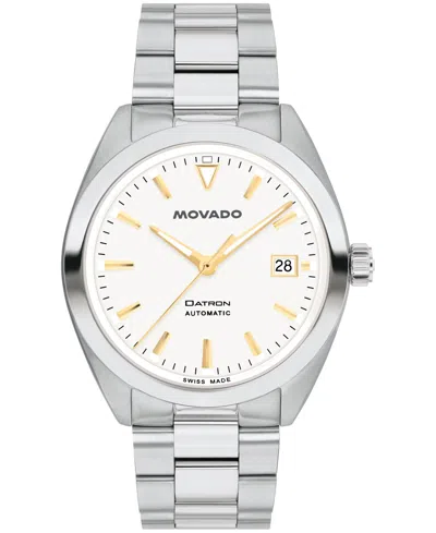 Movado Men's Datron Swiss Automatic Stainless Steel Watch 40mm In Silver-tone