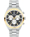Movado Men's Datron Swiss Quartz Chronograph Stainless-steel Watch, 41mm In Silver-tone