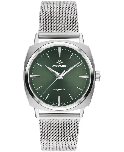 Movado Men's Kingmatic Swiss Automatic Stainless Steel Watch 35mm In Metallic