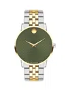 MOVADO MEN'S MUSEUM CLASSIC STAINLESS STEEL & GOLDTONE PVD BRACELET WATCH/40MM
