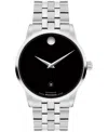 Movado Men's Museum Classic Swiss Automatic Stainless-steel Watch, 40mm In Silver-tone