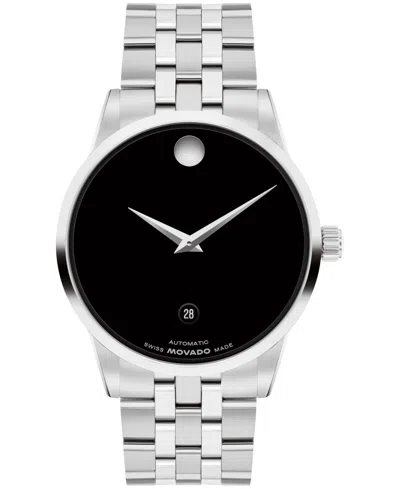 Movado Men's Museum Classic Swiss Automatic Stainless-steel Watch, 40mm In Silver-tone