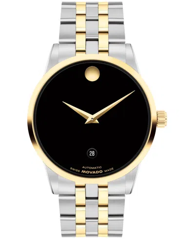 Movado Men's Museum Classic Swiss Automatic Stainless-steel Yellow Pvd Watch, 40mm In Two-tone