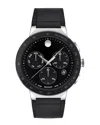 Movado Men's Sapphire Watch In Black
