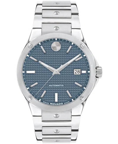 Movado Men's Se Swiss Automatic Stainless Steel Watch 41mm In Silver-tone