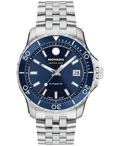 Movado Men's Series 800 Swiss Automatic Stainless Steel Watch, 40mm In Neutral