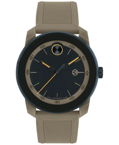 Movado Men's Swiss Bold Tr90 Gray Silicone Strap Watch 42mm