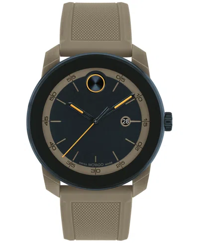 Movado Men s Swiss Bold Tr90 Gray Silicone Strap Watch 42mm ModeSens