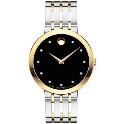 Pre-owned Movado Men's Two-tone Esperanza Diamond Watch 0607191 Msrp: $1495