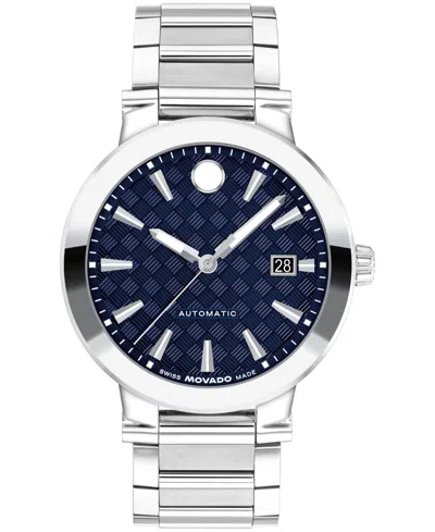 Movado Men's Vizio Swiss Automatic Stainless Steel Watch, 41mm In Silver