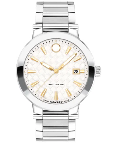 Movado Men's Vizio Swiss Automatic Stainless Steel Watch, 41mm In Silver