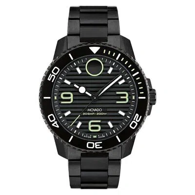 Pre-owned Movado Mens Bold Black Dial Watch - 3601128