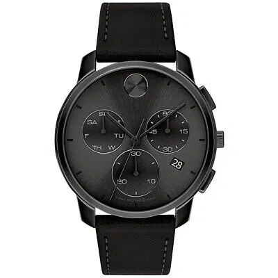 Pre-owned Movado Mens Bold Thin Black Dial Watch - 3600835