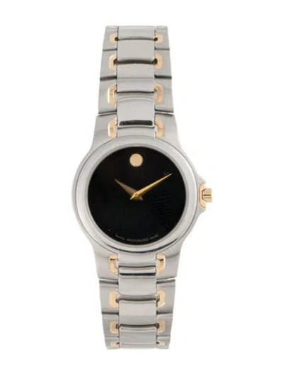 Pre-owned Movado Meza Watch, 26mm In Multi