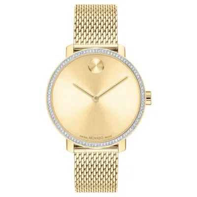 Movado Bold Crystal Gold-tone Dial Ladies Watch 3600841