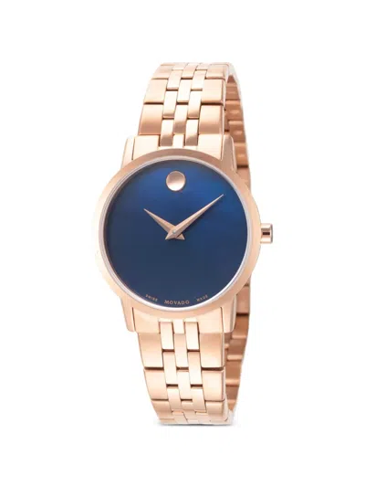 Movado Museum 28mm Watch In Blue