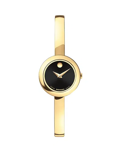 Movado Museum Bangle Round Watch, 22mm In Black