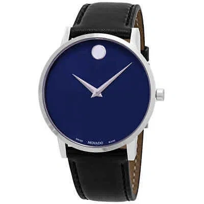Pre-owned Movado Museum Classic Blue Dial Men's Watch 0607270