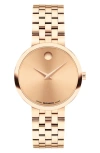 Movado Museum Classic Bracelet Watch, 29.5mm In Rose Gold