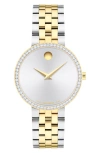 Movado Museum Classic Lab Grown Diamond Bracelet Watch, 29.5mm In Multi